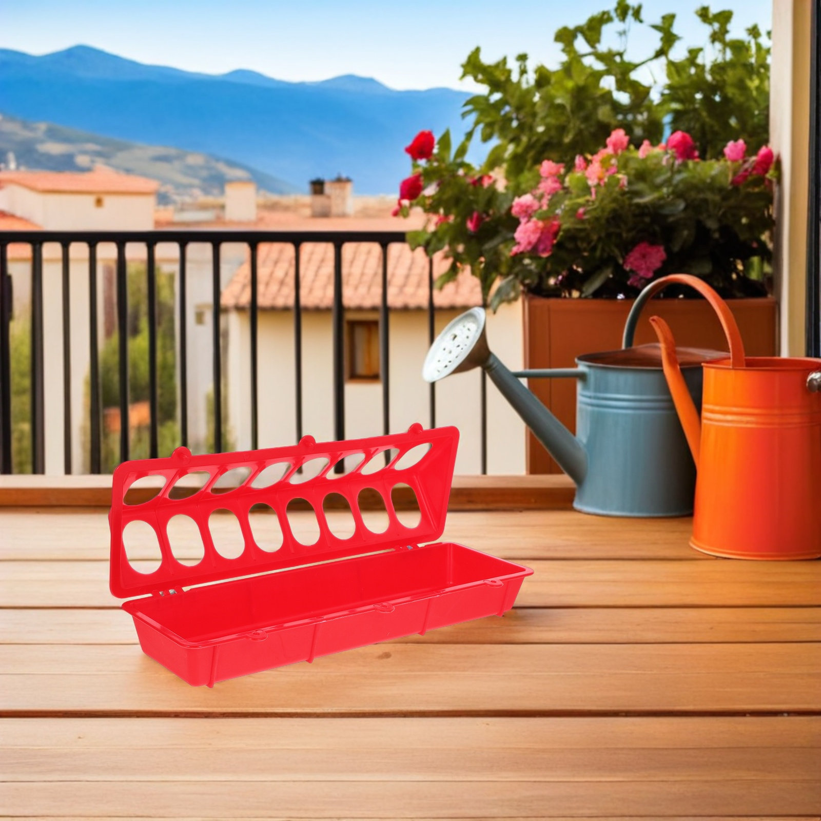 4Pcs Poultry Feeder Plastic Fl - Feeding recension och pris