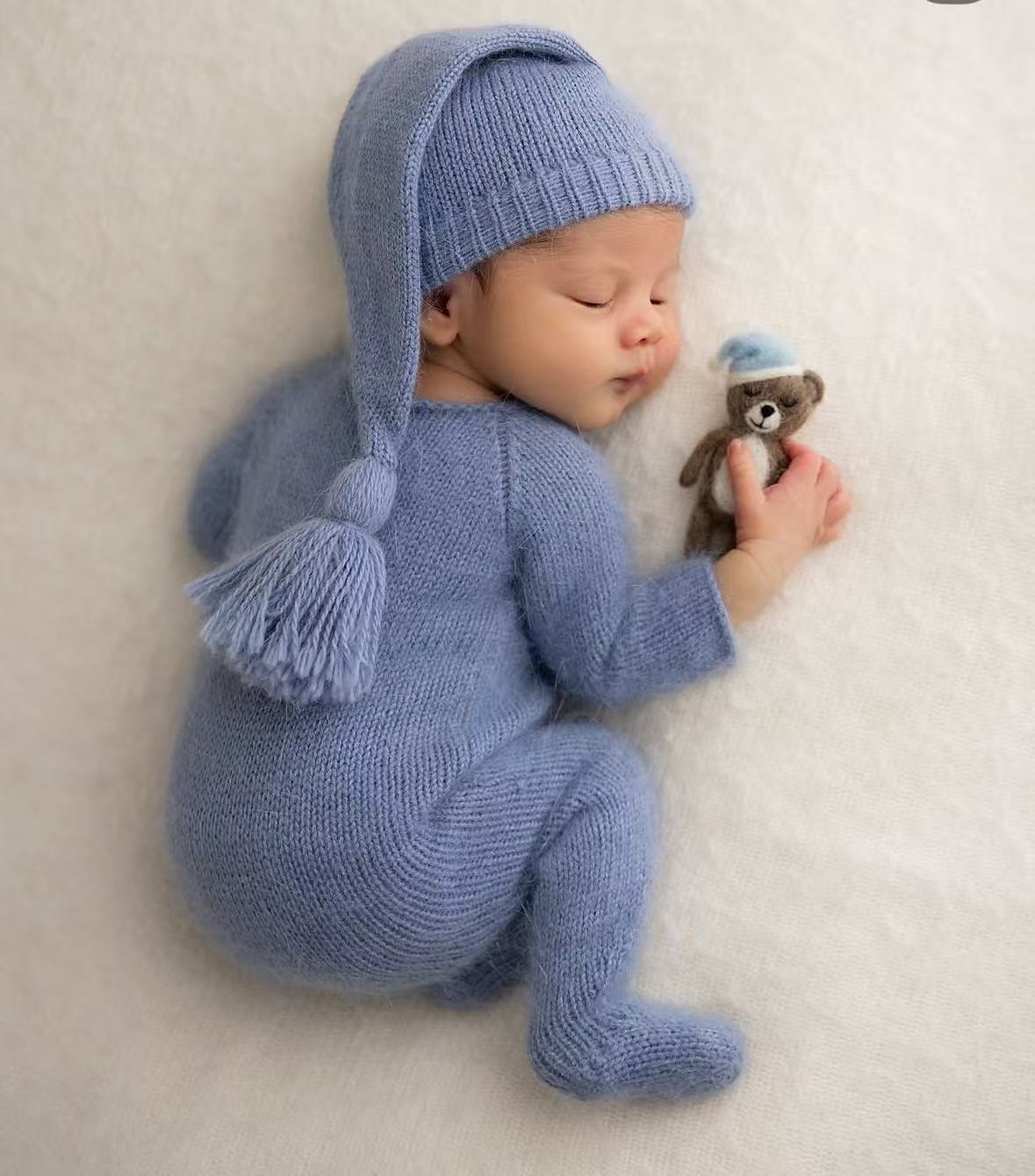 Newborn Baby Knitted Romper an - Infant Photography Props Outfit recension och pris