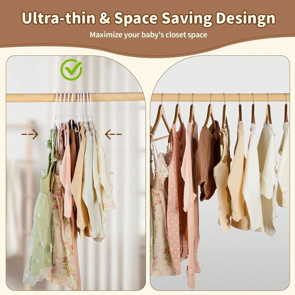 70 100 Pack Kids Hangers Plast - Baby Clothes recension och pris